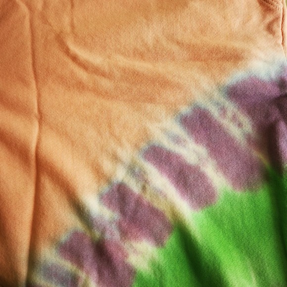NWT Daydreamer Tie Dye Jogger Pants in Peach Combo Size X-Large Cotton Drawstrin - Picture 11 of 13